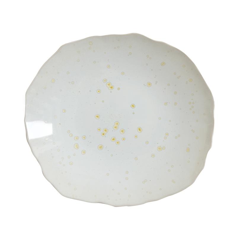 Jars Plume 11.4” x 10.4” Nacre White Plate