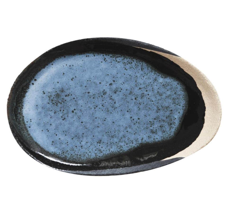 Jars Wabi 9.8” x 14.6” Blue Oval Dish