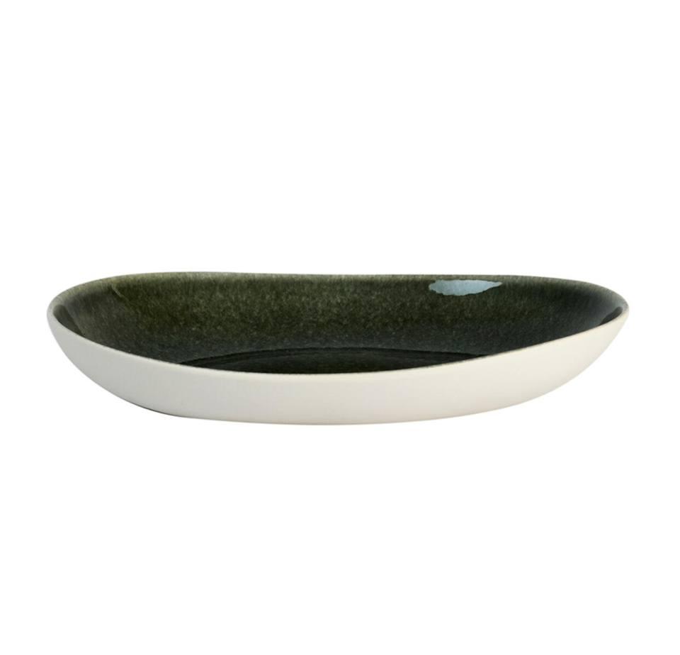 Jars Maguelone 11” x 8.3” Green Oval Dish