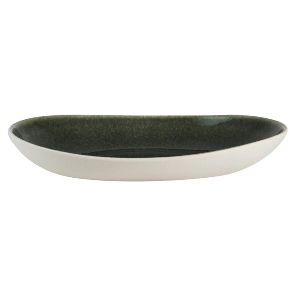 Jars Maguelone 15” x 7” Green Long Dish