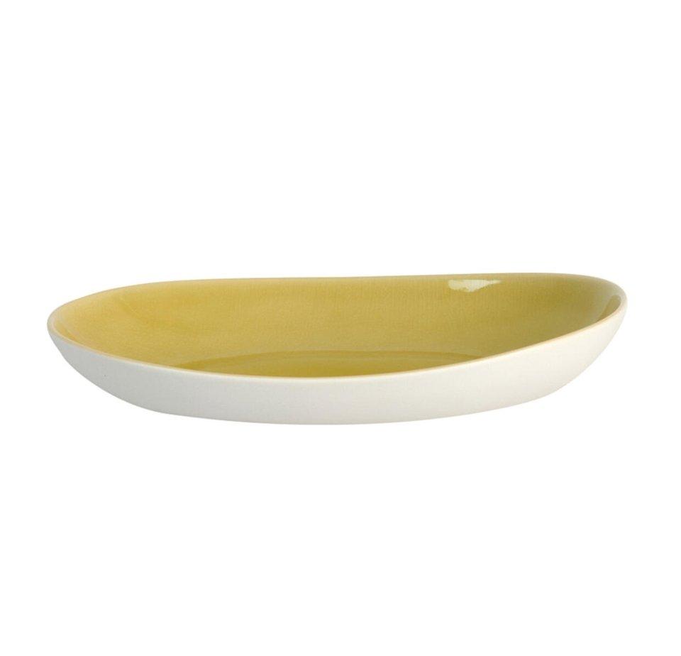 Jars Maguelone 11” x 8.3” Yellow Oval Dish