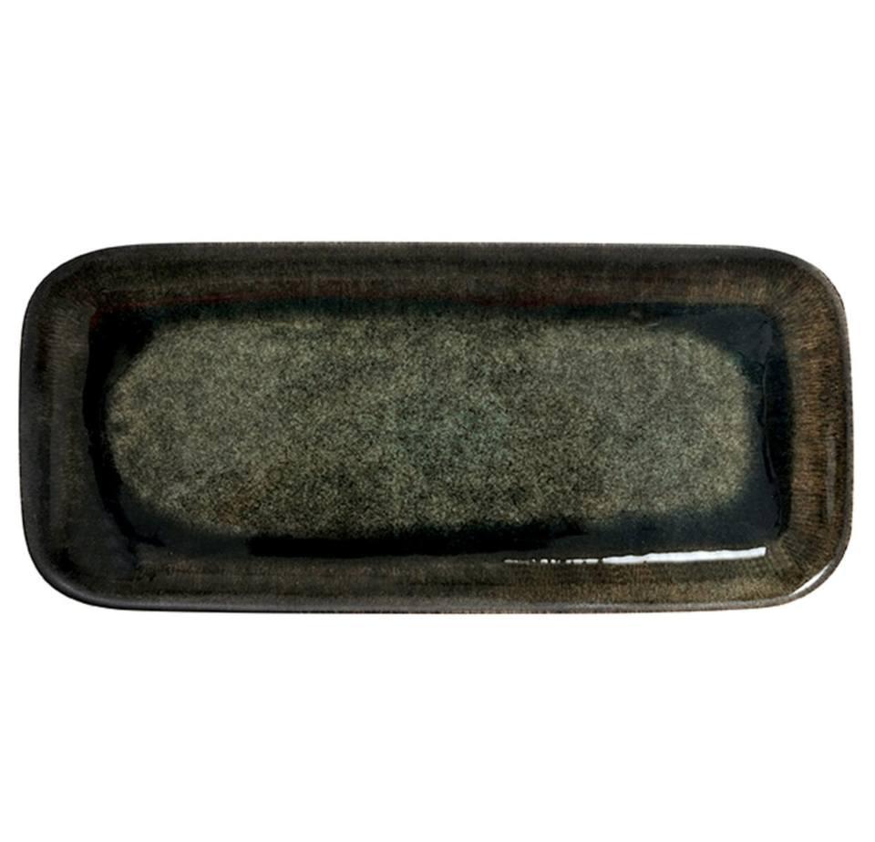 Jars Tourron 12.99” x 5.7” Samoa Green Rectangular Platter/Cake Dish