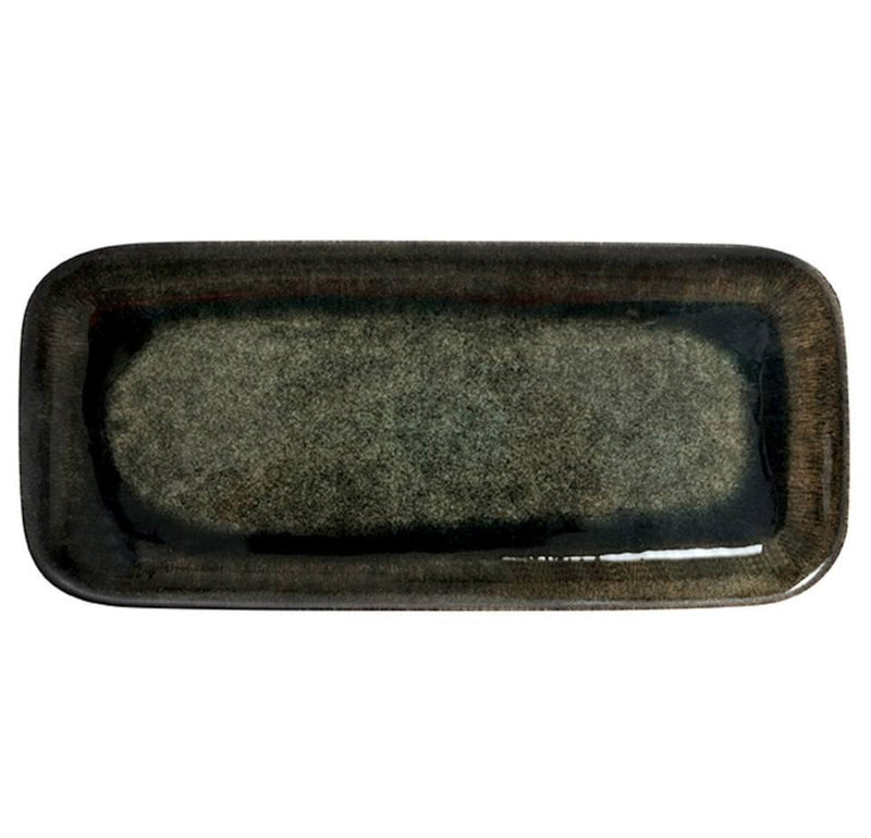 Jars Tourron 12.99” x 5.7” Samoa Green Rectangular Platter/Cake Dish