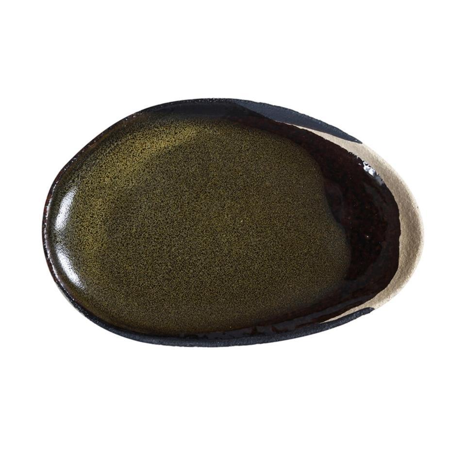 Jars Wabi 9.4” x 6.3” Seidou Green Oval Plate