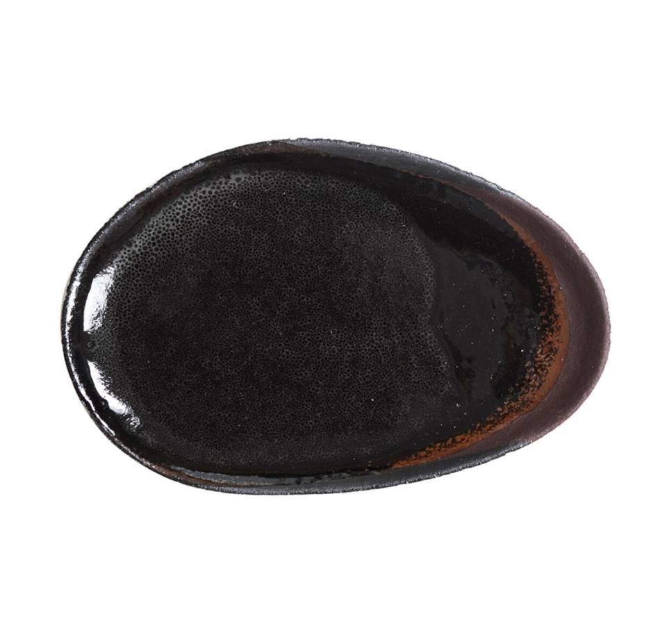 Jars Wabi 9.4” x 6.3” Brown Oval Plate