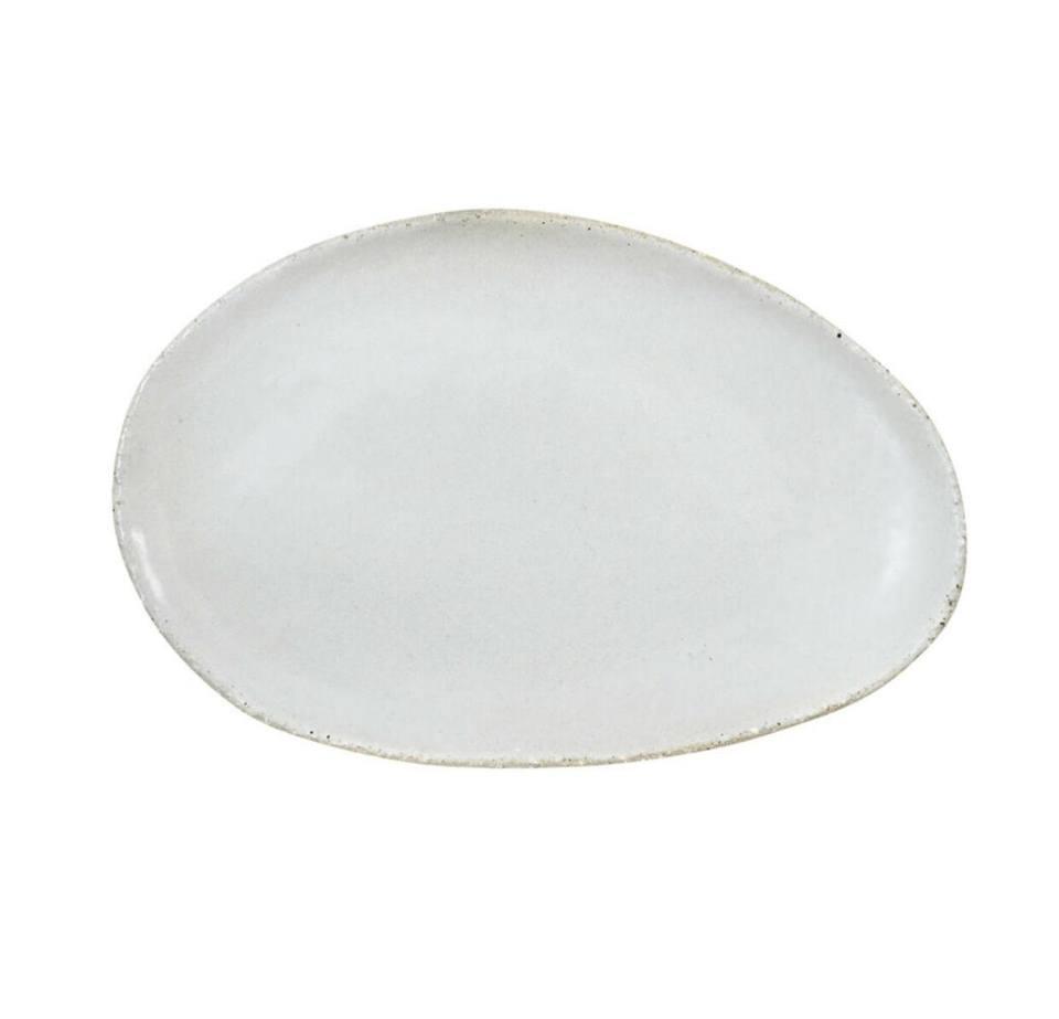 Jars Wabi 9.4” x 6.3” White Oval Plate