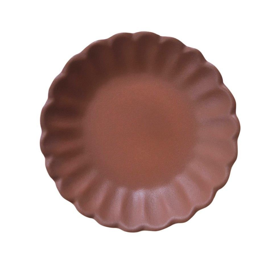 Jars Jardin De Maguelone 6.7” Red Bowl/Fruit Cup Petal Shape