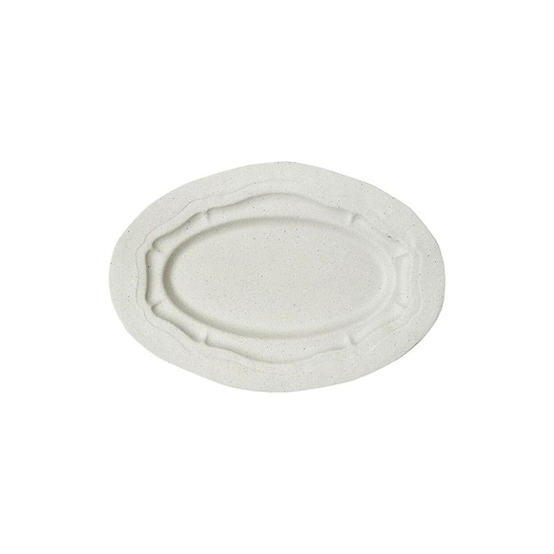 Jars Refectoire 9.8” x 6.1” Sable Mat Beige Oval Dish