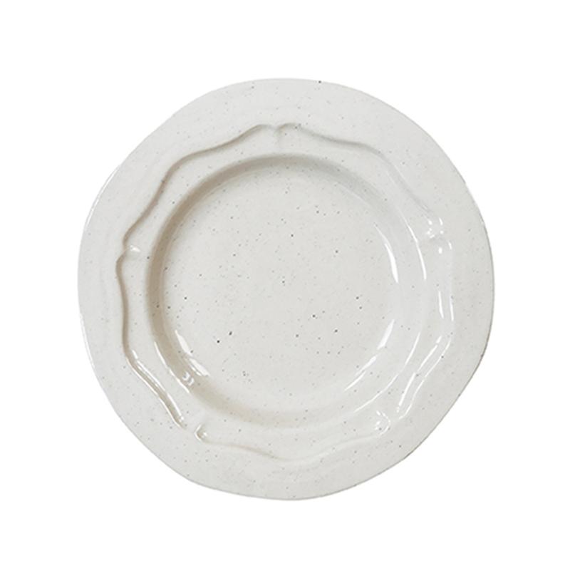 Jars Refectoire 10.23” Beige Relief Plate