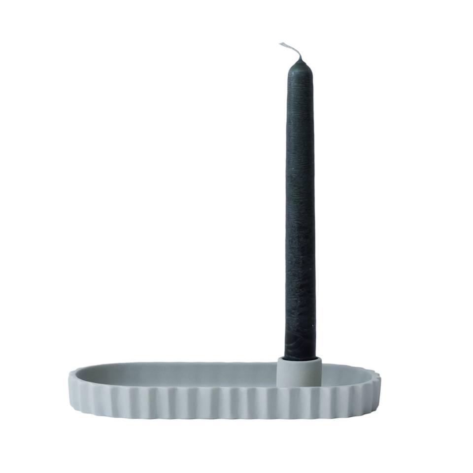 Jars Sillage 7.7” x 3.9” Aquamarine Candle Holder