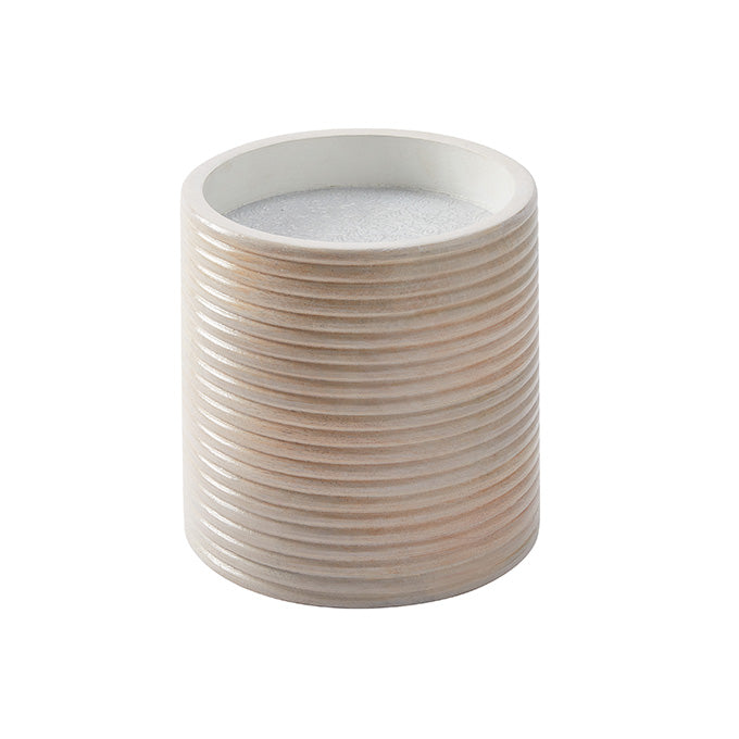 7-3/4"H Sun-Bleached Wood Juice Dispenser Base