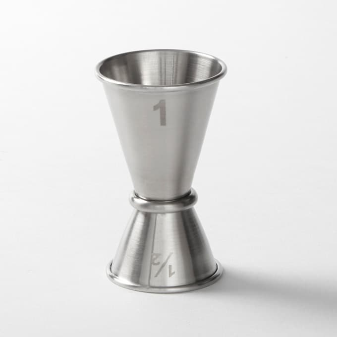 1/2 x 1 oz. Jigger, Satin Finish, 2-3/4"H, 1-3/4"D