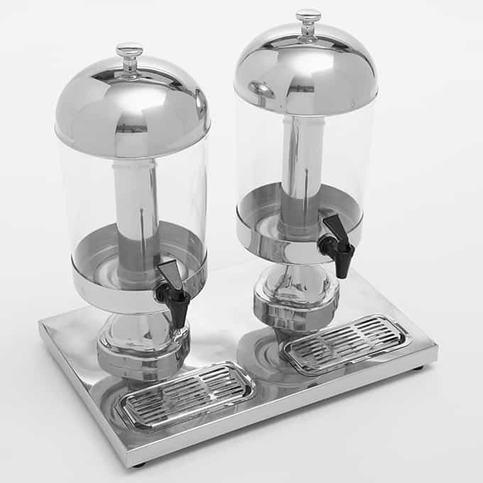 Dual Stainless Steel Beverage Dispenser, (2) 8.5 Qt. Dispensers