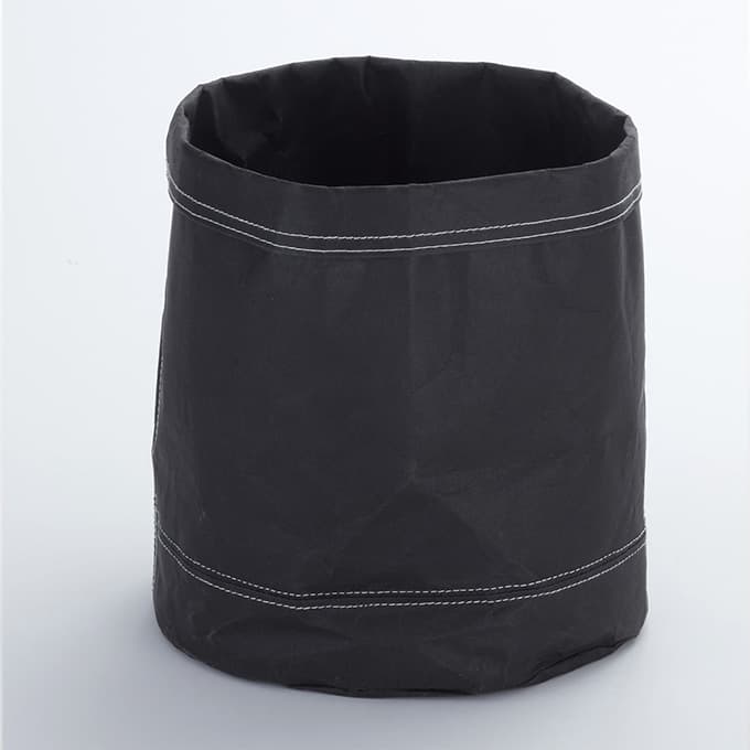 9"D x 10-3/8"H Reusable Black Kraft Bag