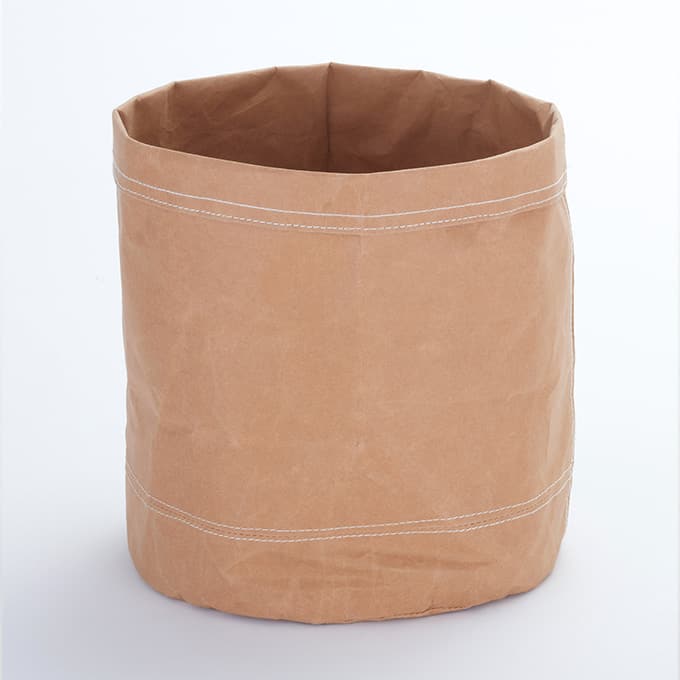 9"D x 10-3/8"H Reusable Khaki Kraft Bag