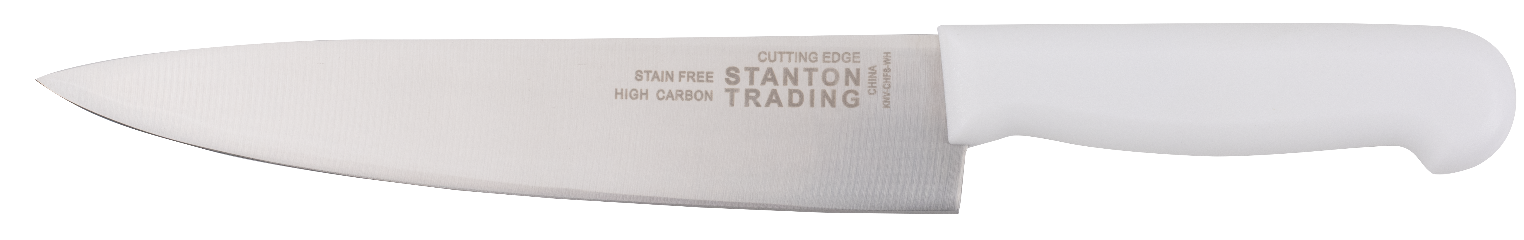 Chef Knife 8", White Polypropylene Handle