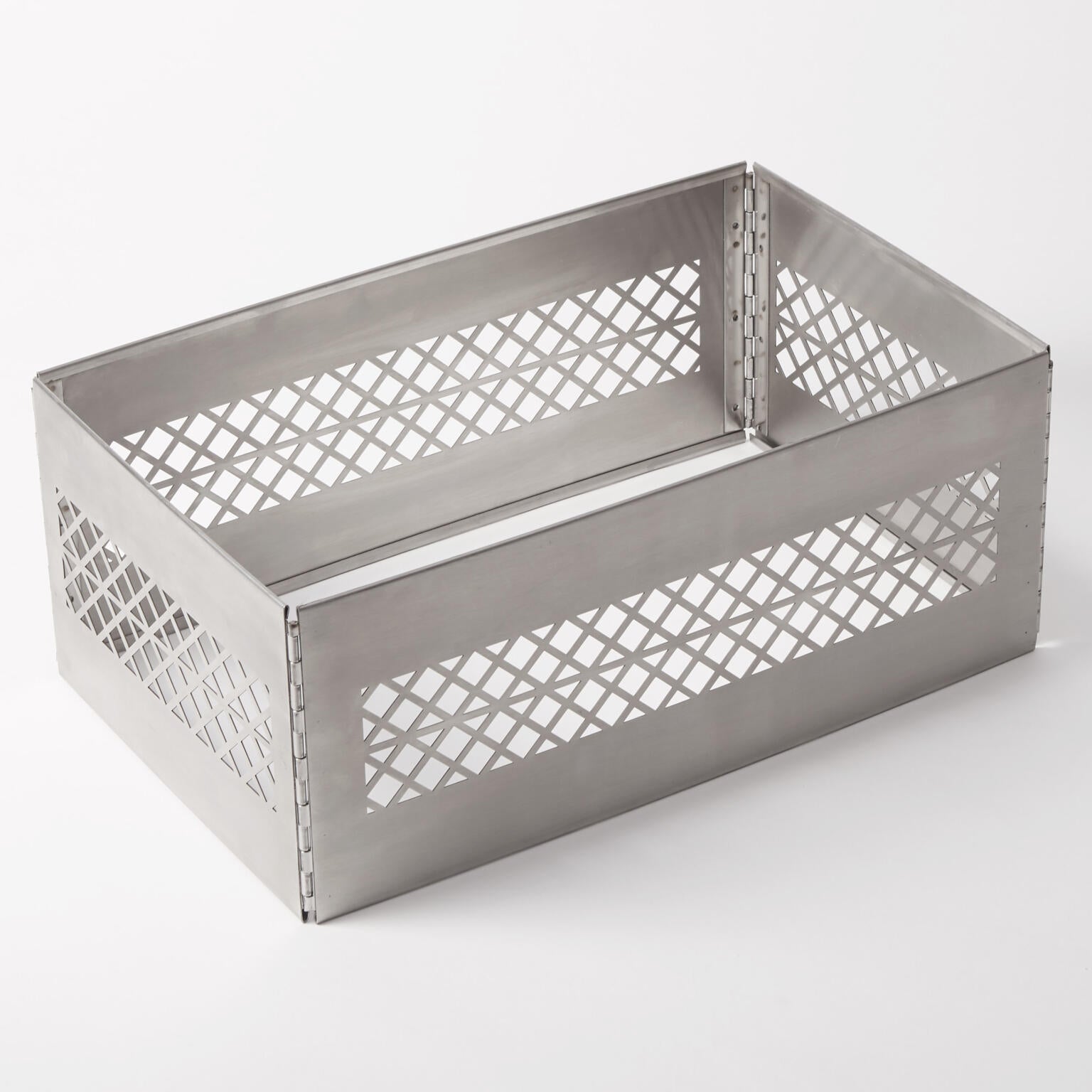 20-1/8" x 12-5/8" Stainless Steel Milk Crate