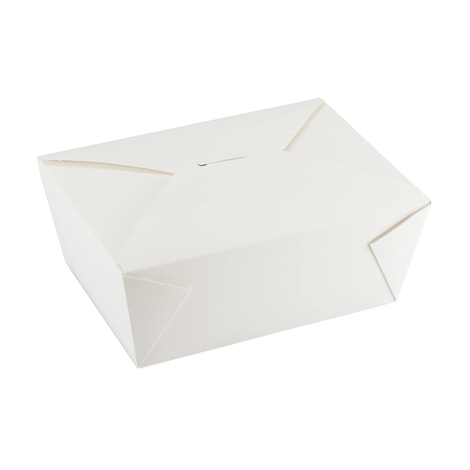 Eco-Box White Paper Food Container 7.8" x 5.5" x 3.5"