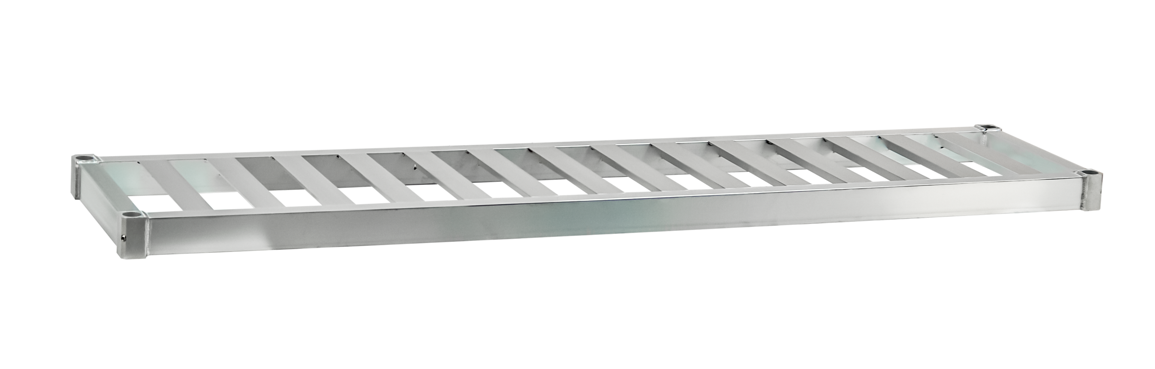 Heavy Duty Adjustable Double-Deep Aluminum Slatted T-Bar (Lite) Top Shelf