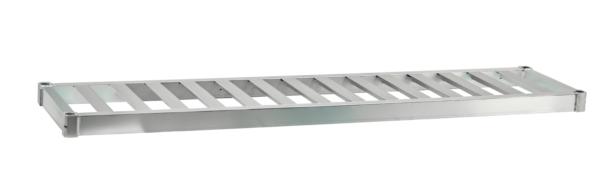 Heavy Duty Adjustable Double-Deep Aluminum Slatted T-Bar (Lite) Top Shelf