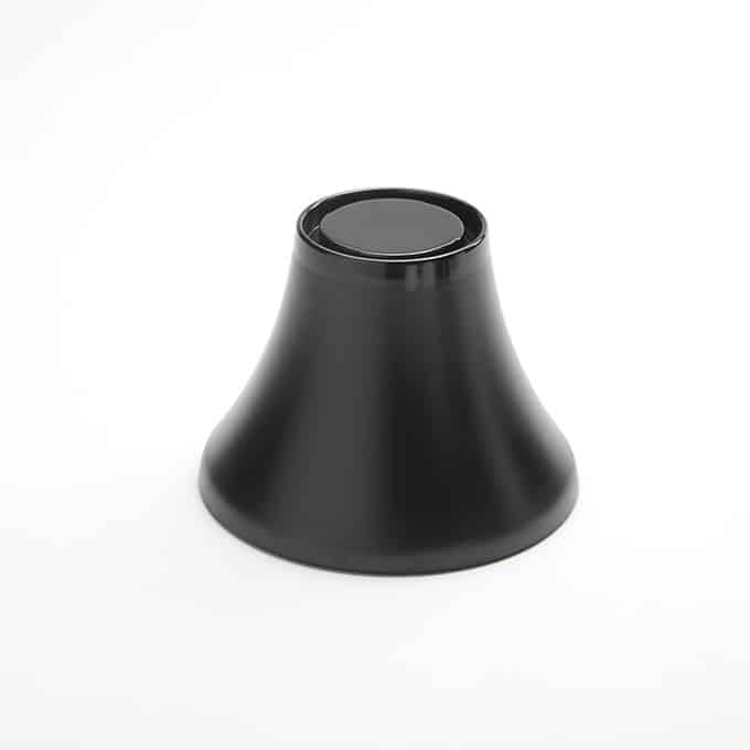6-1/2"D x 4-7/8"H Black Melamine Pedestal
