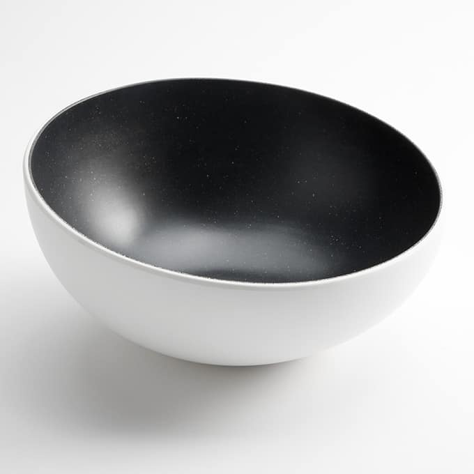Lift 110 oz. Round Bowl, White Speckled