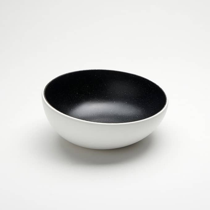 Lift 40 oz. Round Bowl, White Speckled