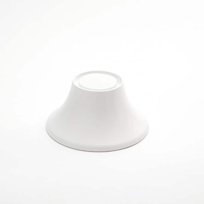 6-1/2"D x 3-1/4"H White Melamine Pedestal