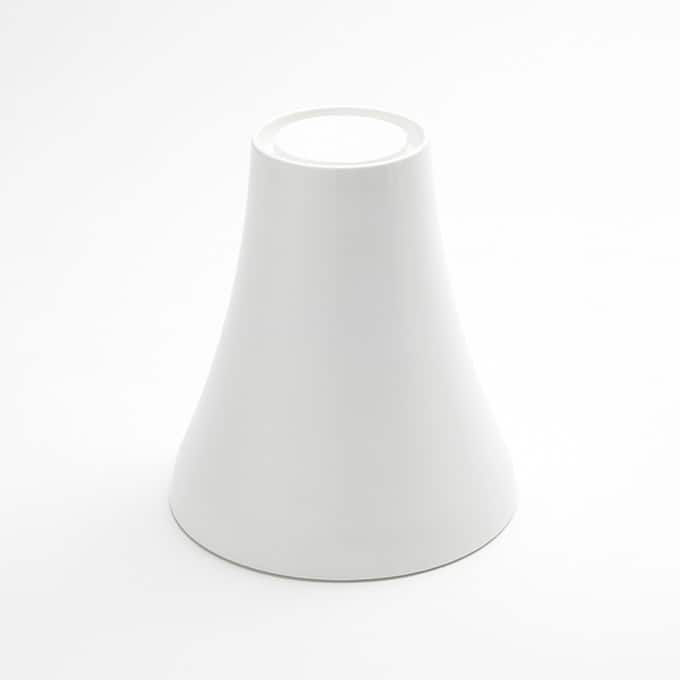 6-1/2"D x 7-1/8"H White Melamine Pedestal