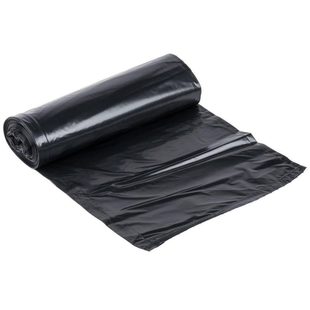 Black Extra Heavy Garbage Liner, 55 Gallon