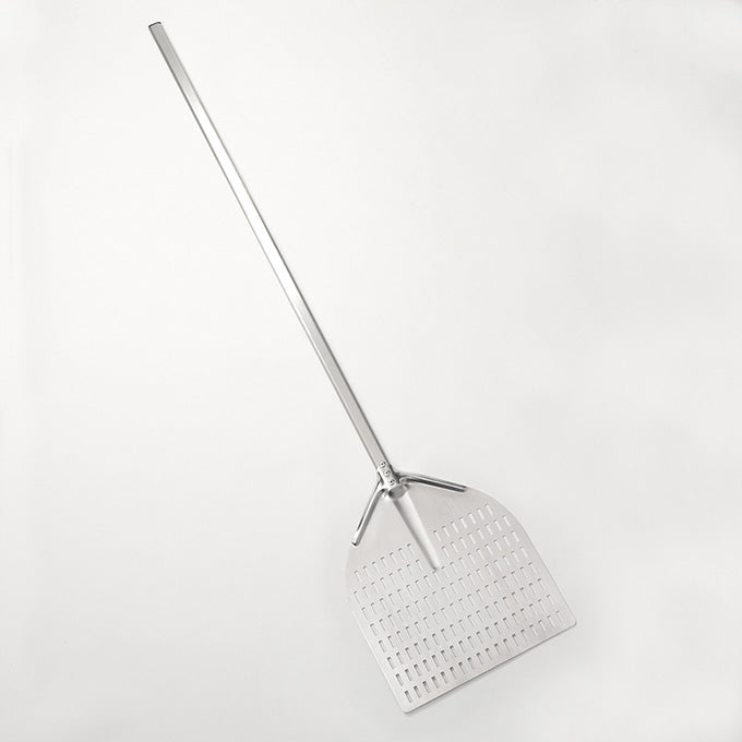 14-1/2" Square Perforated Pizza Peel, 63-1/2"L