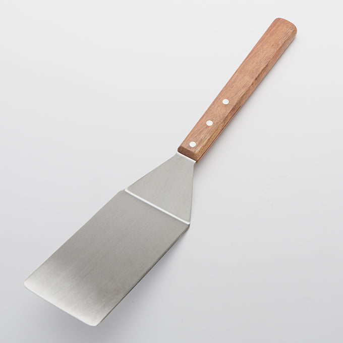 20"L Stainless Steel Oversized Turner, Wood Handle