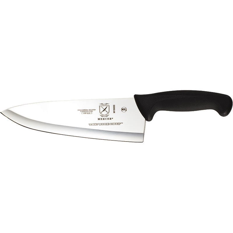 8" Millennia® Wide Chef’s Knife, High-Carbon Japanese Steel, Non-Slip Santoprene® Handle