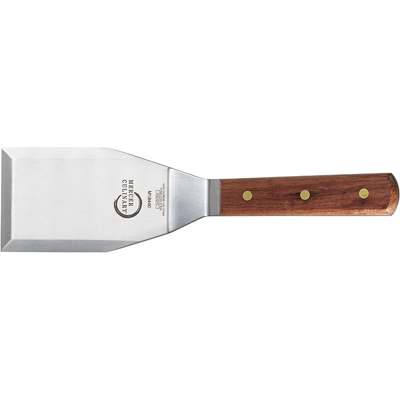 5" x 3" Praxis® Turner, Heavy Duty High Carbon Japanese Stainless Steel, Rosewood Handle