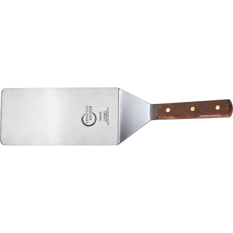8" x 4" Praxis® Turner, Heavy Duty High Carbon Japanese Stainless Steel, Rosewood Handle