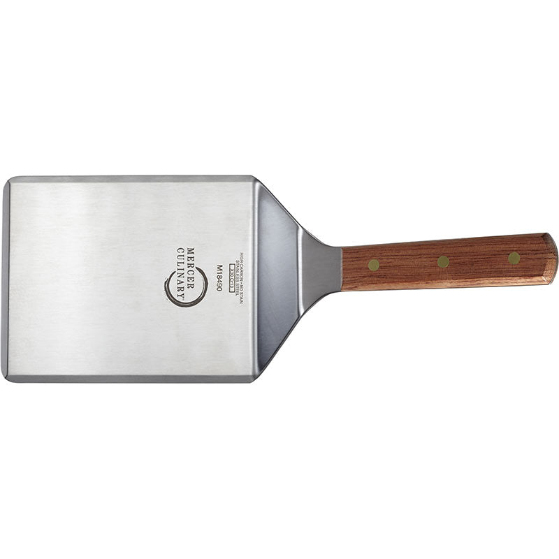 6" x 5" Praxis® Turner, Heavy Duty High Carbon Japanese Stainless Steel, Rosewood Handle