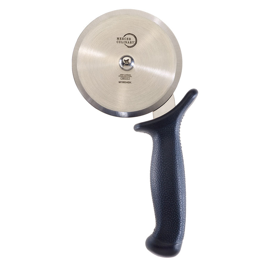 4" Millennia® Pizza Cutter, High-Carbon Japanese Steel, Santoprene® Handle, Black