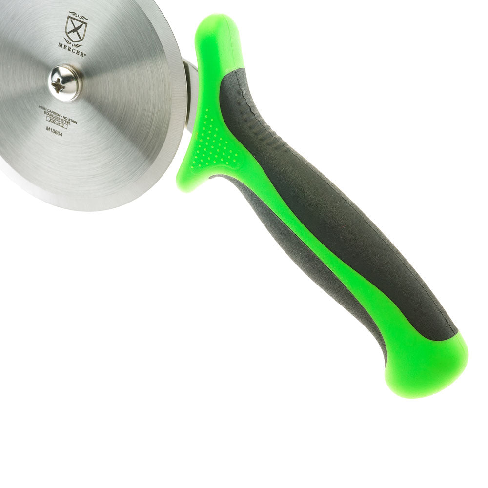 4" Millennia® Pizza Cutter, High-Carbon Japanese Steel, Santoprene® Handle, Green