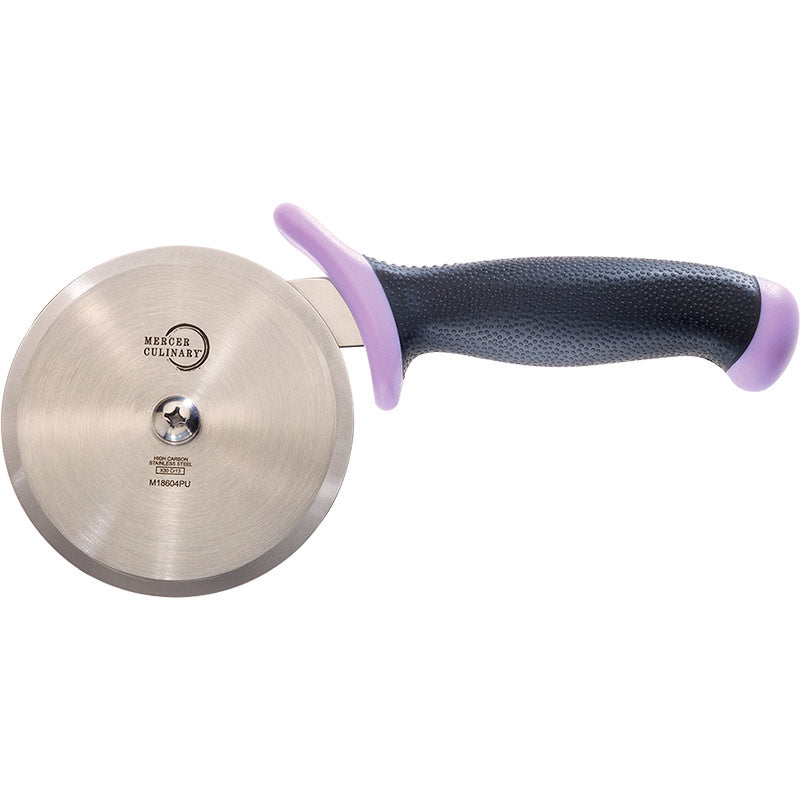 4" Millennia® Pizza Cutter, High-Carbon Japanese Steel, Santoprene® Handle, Purple