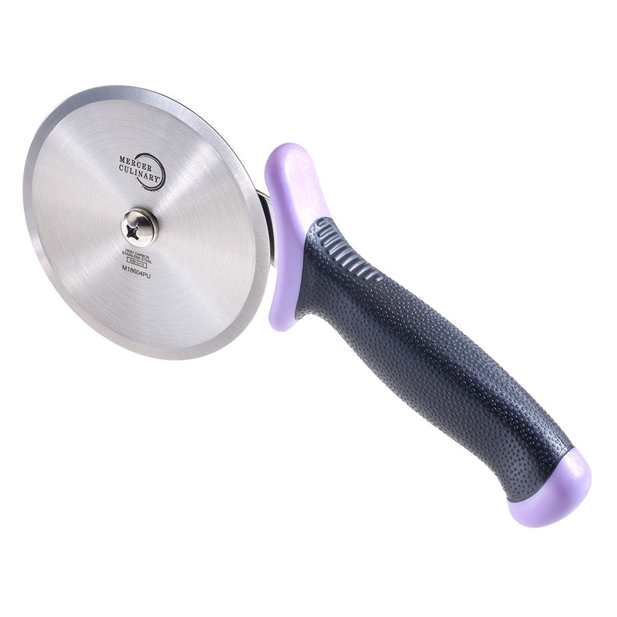 4" Millennia® Pizza Cutter, High-Carbon Japanese Steel, Santoprene® Handle, Purple