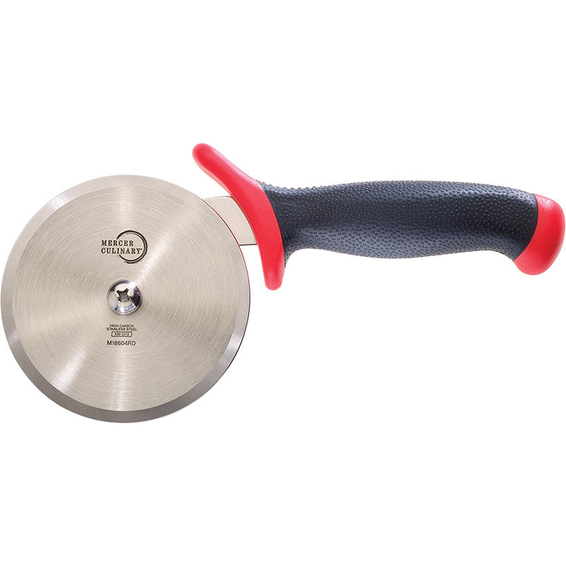 4" Millennia® Pizza Cutter, High-Carbon Japanese Steel, Santoprene® Handle, Red