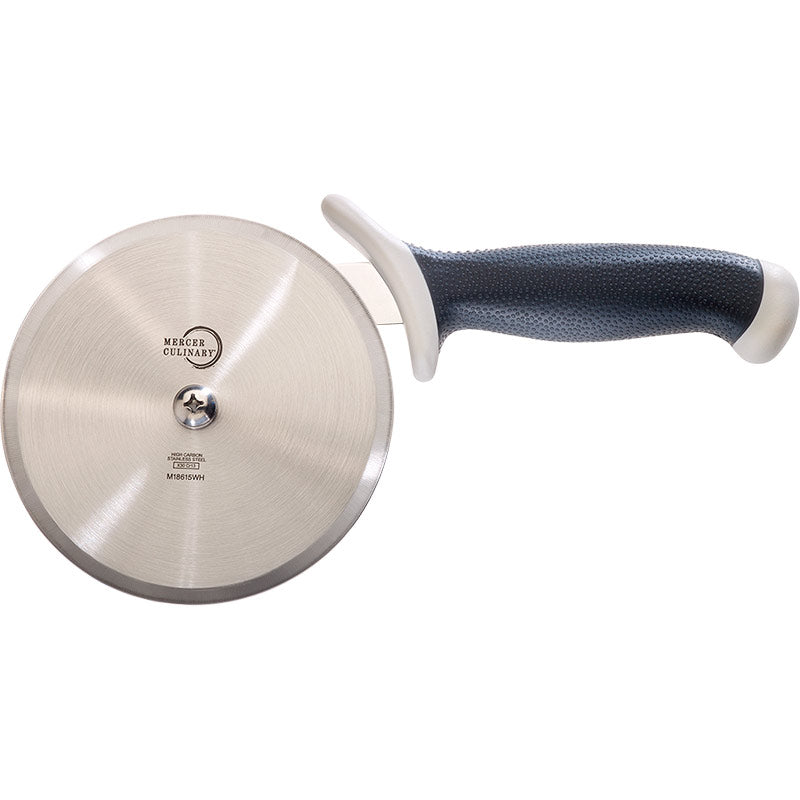 5" Millennia® Pizza Cutter, High-Carbon Japanese Steel, Santoprene® Handle, White