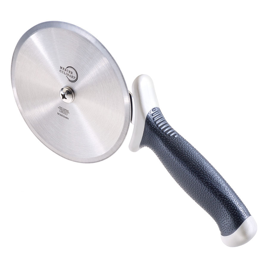 5" Millennia® Pizza Cutter, High-Carbon Japanese Steel, Santoprene® Handle, White
