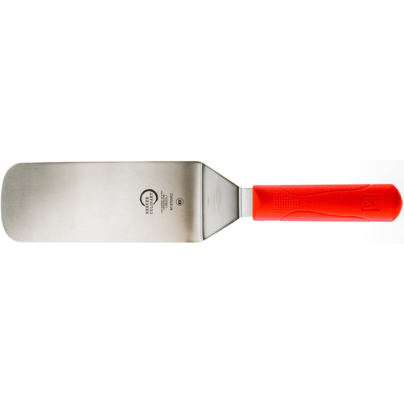 8" x 3" Millennia® Turner, Solid Japanese Steel Blade, Polypropylene Handle, Red