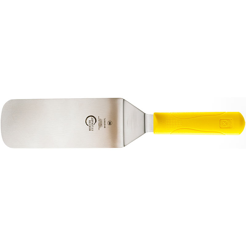 8" x 3" Millennia® Turner, Solid Japanese Steel Blade, Polypropylene Handle, Yellow