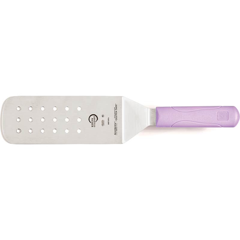 8" x 3" Millennia® Turner, Perforated Japanese Steel Blade, Polypropylene Handle, Purple