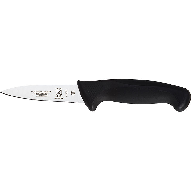 4" Millennia® Paring Knife, High-Carbon Japanese Steel, Santoprene® Handle, Black