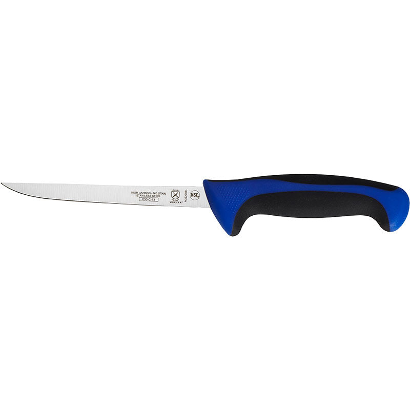 6" Millennia® Colors® Boning Knife, Narrow, High-Carbon Japanese Steel, Santoprene® Handle, Blue
