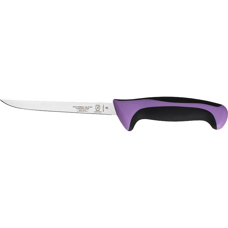 6" Millennia® Colors® Boning Knife, Narrow, High-Carbon Japanese Steel, Santoprene® Handle, Purple