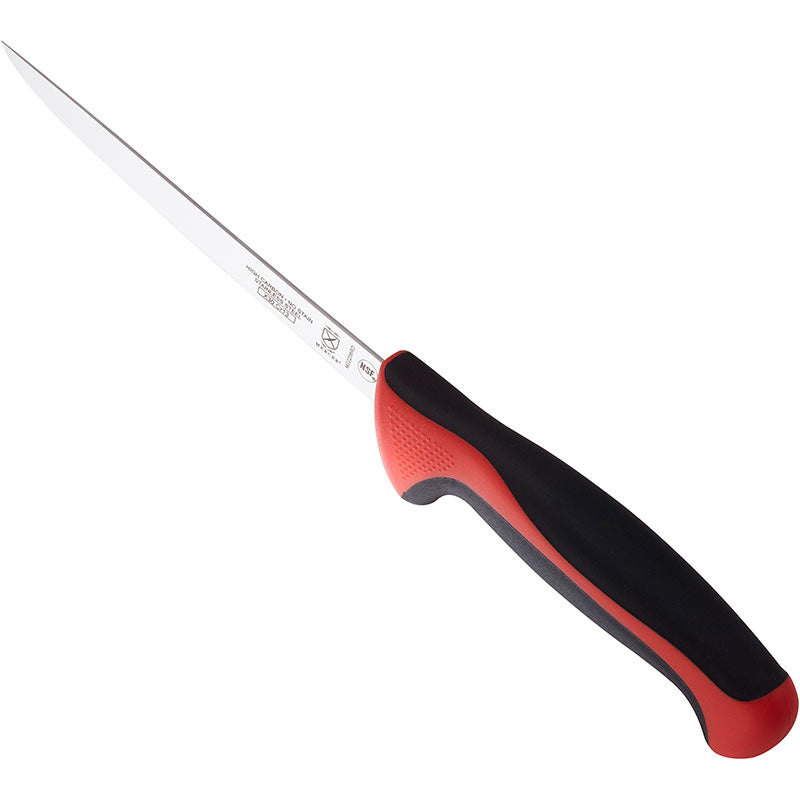 6" Millennia® Colors® Boning Knife, Narrow, High-Carbon Japanese Steel, Santoprene® Handle, Red
